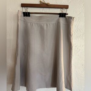 Coldwater Creek Silk & Linen A-Line Skirt Size P16